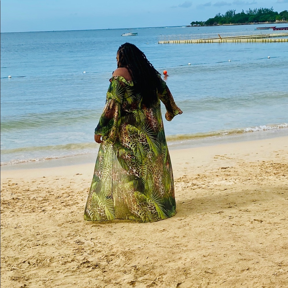 Plus size beach dress